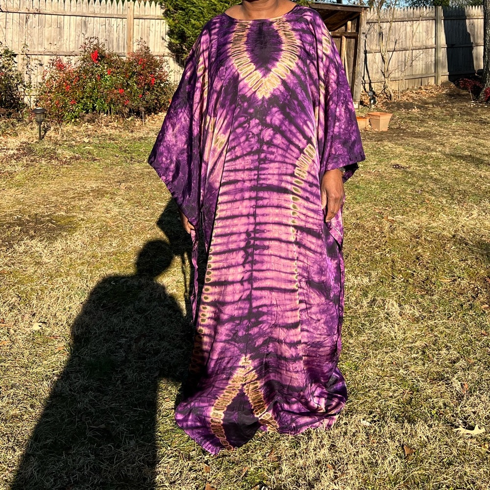 Tie-Dye Dress + Headwrap